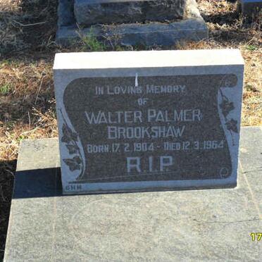 BROOKSHAW Walter Palmer 1904-1964