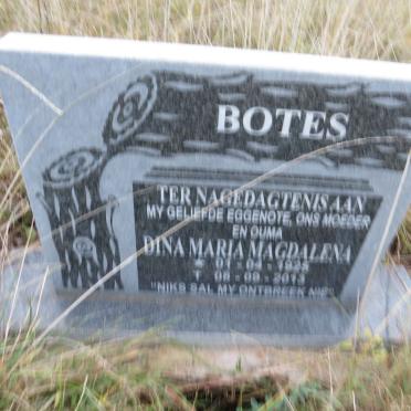 BOTES Dina Maria Magdalena 1925-2013