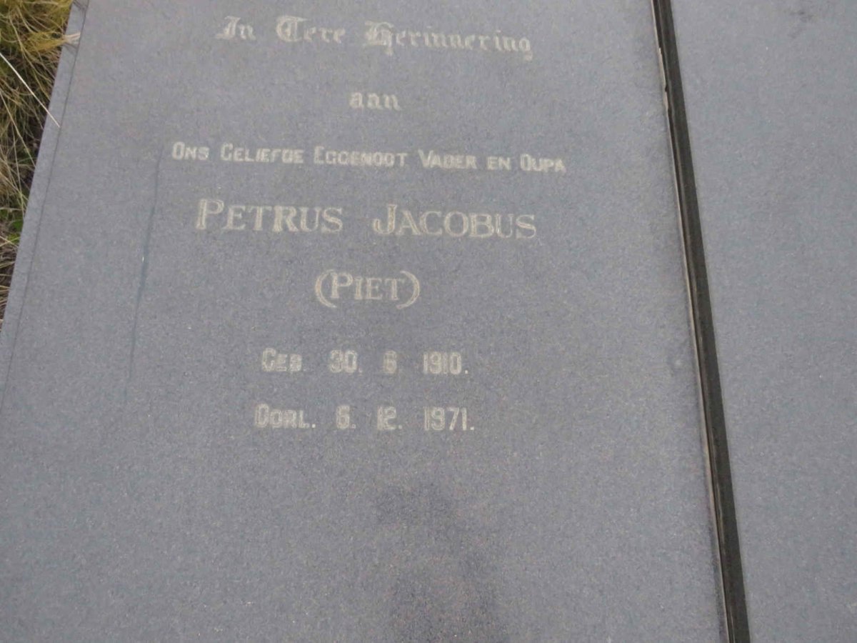 BOTHA Petrus Jacobus 1910-1971 & Hendrina Petronella FERREIRA 1908- _1