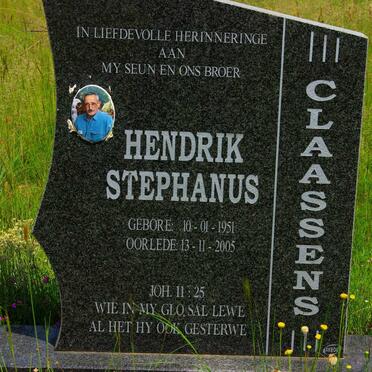 CLAASSENS Hendrik Stephanus 1951-2005
