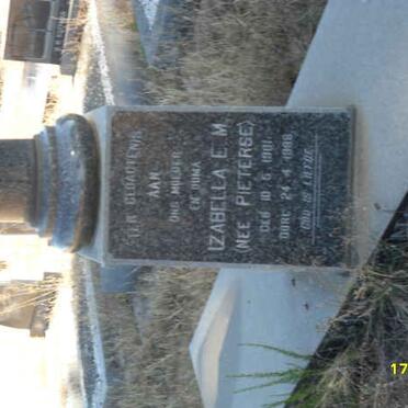 GREYLING  Izabella E.M. nee PIETERSE 1901-1988