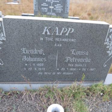 KAPP Hendrik Johannes 1903-1973 & Louisa Petronella SCHOLTZ 1904-1987