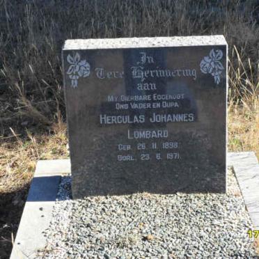 LOMBARD Herculas Johannes 1898-1971