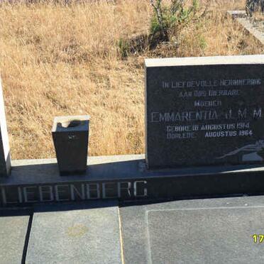 LIEBENBERG Albertus 1916-1963 &amp; Emmarentia J.M.M. 1914-1964