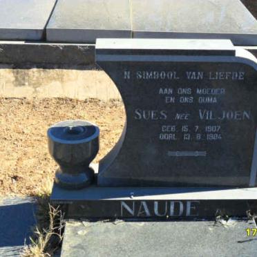 NAUDE Sues nee VILJOEN 1907-1984