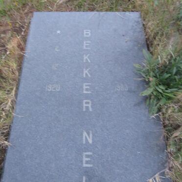 NEL Bekker 1920-1980