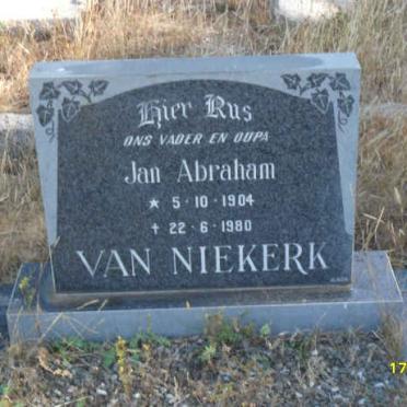 NIEKERK Jan Abraham, van 1904-1980