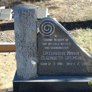 ORSMOND Catharina Maria Elizabeth 1916-2000