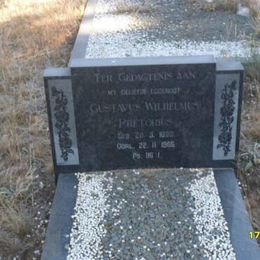 PRETORIUS Gustavus Wilhelmus 1890-1965