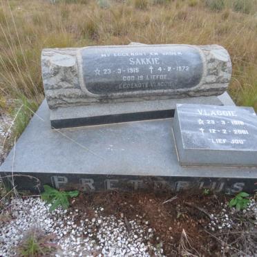 PRETORIUS Sakkie 1915-1972 :: PRETORIUS Vlaggie 1916-2001