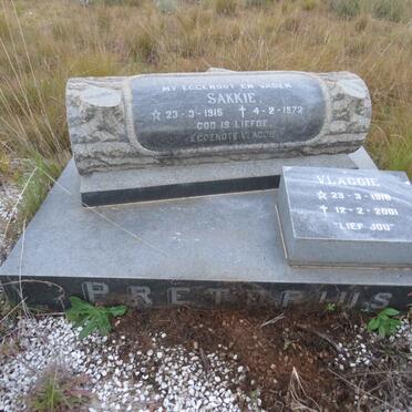 PRETORIUS Sakkie 1915-1972 :: PRETORIUS Vlaggie 1916-2001
