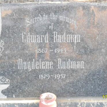 RUDMAN Edward 1867-1945 &amp; Magdelene 1879-1957