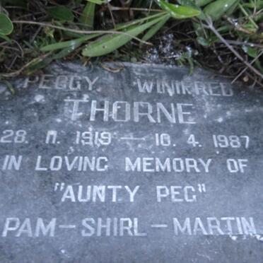 THORNE Peggy Winifred 1919-1987