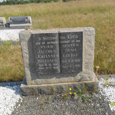 WILLEMSE Jacobus Johannes 1901-1955 &amp; Louisa 1922-1994