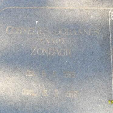 ZONDAGH Cornelius Johannes 1888-1968