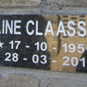 CLAASSENS Elaine 1956-2012