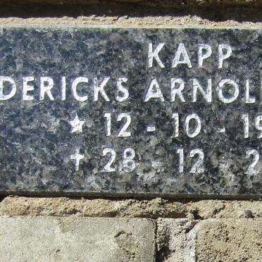 KAPP Diedericks Arnoldus 1948-2011