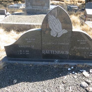 RAUTENBACH Ignatius M. 1906-1993 &amp; Elizabeth C.P. 1910-1992