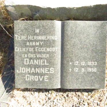 GROVE Daniel Johannes 1893-1950