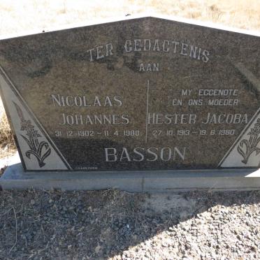 BASSON Nicolaas Johannes 1902-1988 &amp; Hester Jacoba 1913-1980