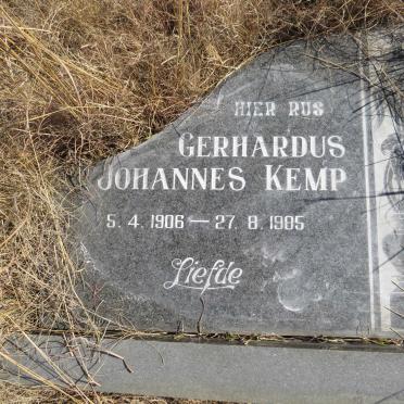 KEMP Gerhardus Johannes 1906-1985