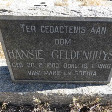 GELDENHUYS Hansie 1883-1966