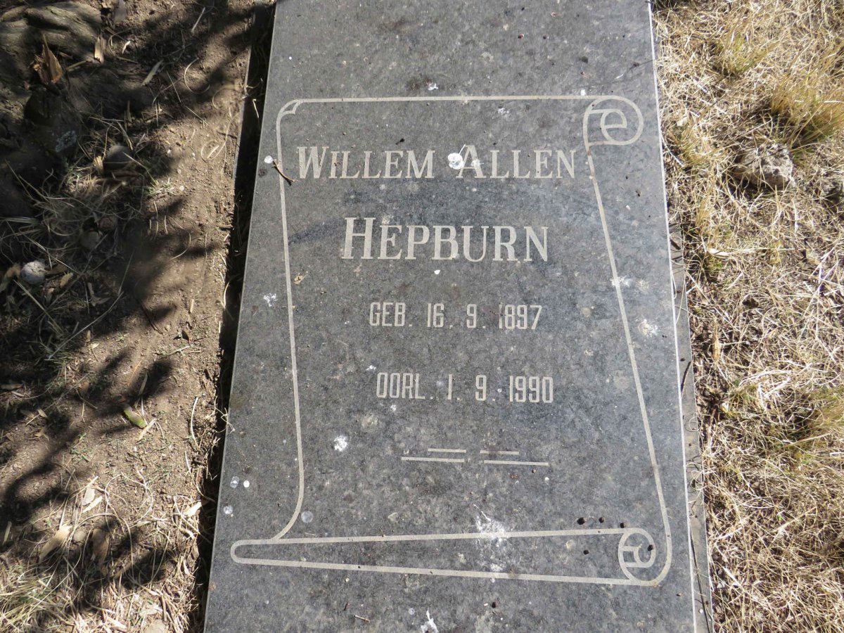 HEPBURN Willem Allen 1897-1990