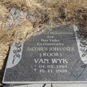 WYK Jacobus Johannes, van 1903-1988