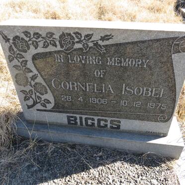 BIGGS Cornelia Isobel 1906-1975