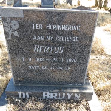BRUYN Bertus, de 1913-1976