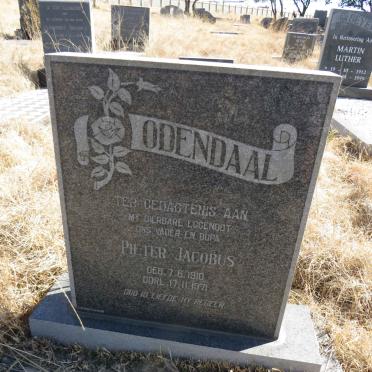ODENDAAL Pieter Jacobus 1910-1971