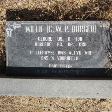 BURGER C.W.P. 1911-1991
