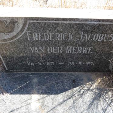 MERWE Frederick Jacobus, van der 1971-1971
