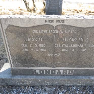 LOMBARD Johan D. 1890-1967 & Elizabeth S. TALJAARD 1896-1965