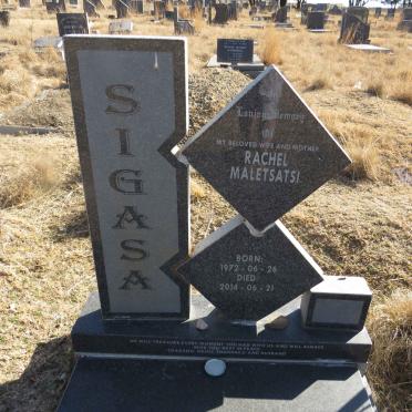 SIGASA Rachel Maletsatsi 1972-2014