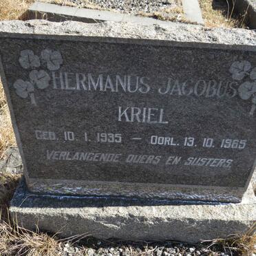KRIEL Hermanus Jacobus 1935-1965