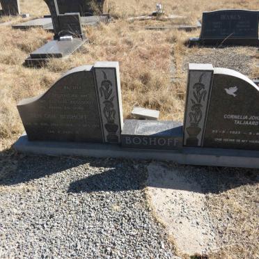 BOSHOFF Ben-Oni 1924-1971 &amp; Cornelia Johanna TALJAARD 1923-2008