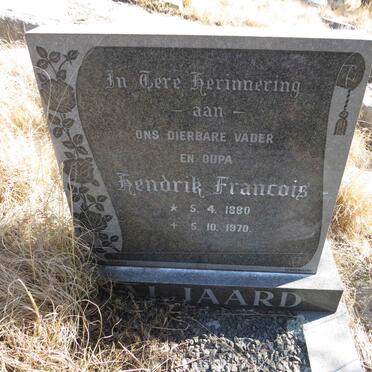 TALJAARD Hendrik Francois 1880-1970