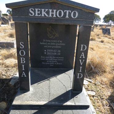 SEKHOTO Sobia David 1939-2013