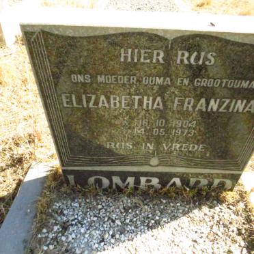 LOMBARD Elizabetha Franzina 1904-1973