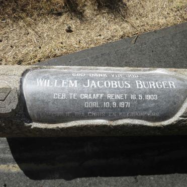 BURGER Willem Jacobus 1903-1971