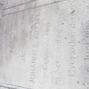 KOTZEE Jacobus Johannes 1877-1890