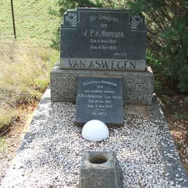 ASWEGEN J.P., van 1856-1932 &amp; H.M. KOTZE 1861-1944