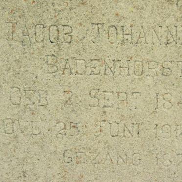 BADENHORST Jacob Johannes 1842-19?7 