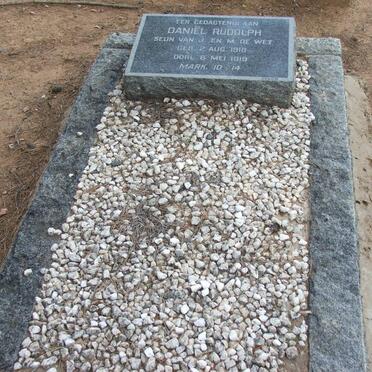 WET Daniel Rudolph, de 1918-1919