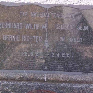 RICHTER Bernhard Wilhelm 1910-1935