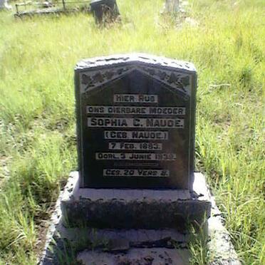 NAUDE Sophia nee NAUDE 1883-1938