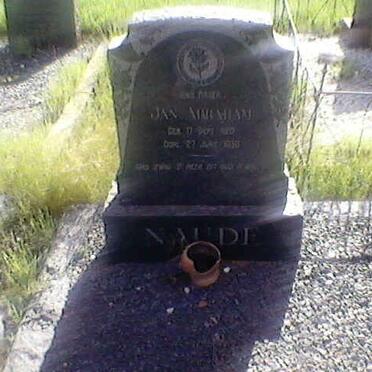 NAUDE Jan Abraham 1921-1953