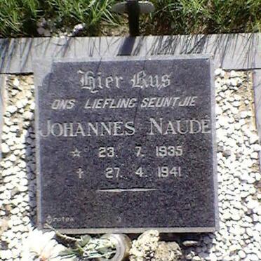 NAUDÉ Johannes 1935-1941