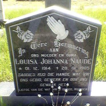 NAUDÉ Louisa Johanna 1914-1985